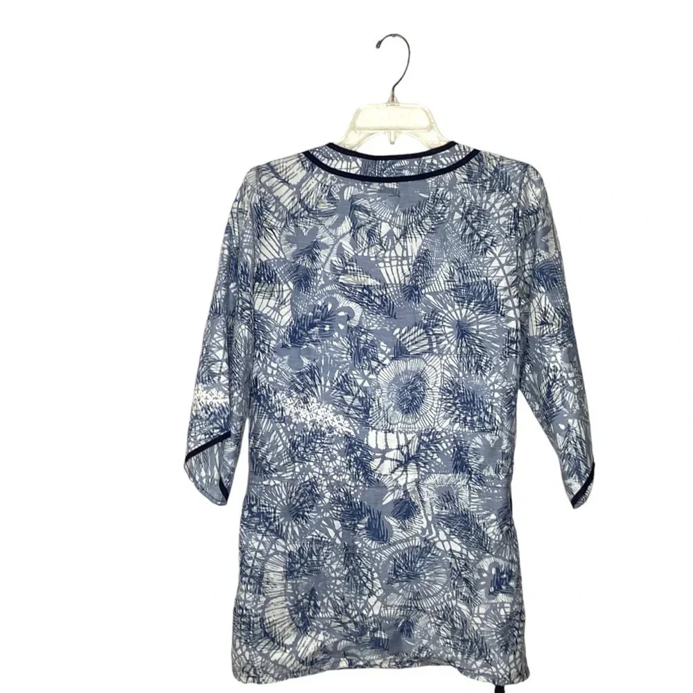 Tory‎ Burch Top/Swimsuit Cover Sz S Blue EUC